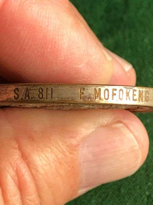 FULL SIZE SERVICE OF THE ORDER OF ST JOHN AWARDED TO S.A. 811 F. MOFOKENG 1958-INSTITUTED 1898