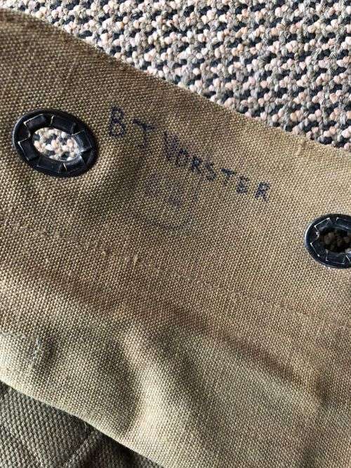 RHODESIA PATTERN 64 AMMO OR RADIO POUCH-MAKERS LABELLED AND DATED