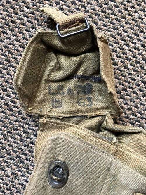 RHODESIAN PATTERN 64 RADIO POUCH-STAMPED AND DATED- GOOD CONDITION