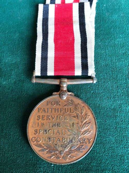 SPECIAL CONSTABULARY LONG SERVICE MEDAL INSTITUTED 30 AUG 1919-AWARDED TO WILLIAM L. PIERSON