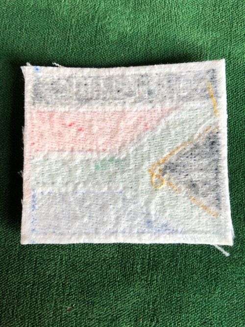 SA FLAG EMBROIDERED PATCH-MEASURES 53 MM X 47 MM