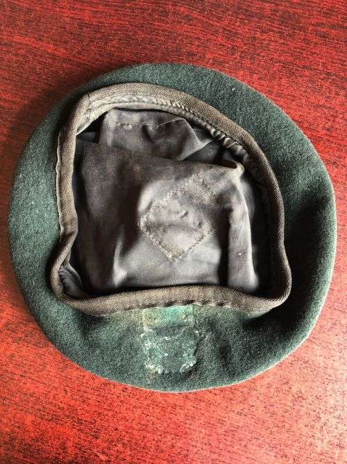 SA INFANTRY BERET -INSIDE RING MEASURES 53 CM