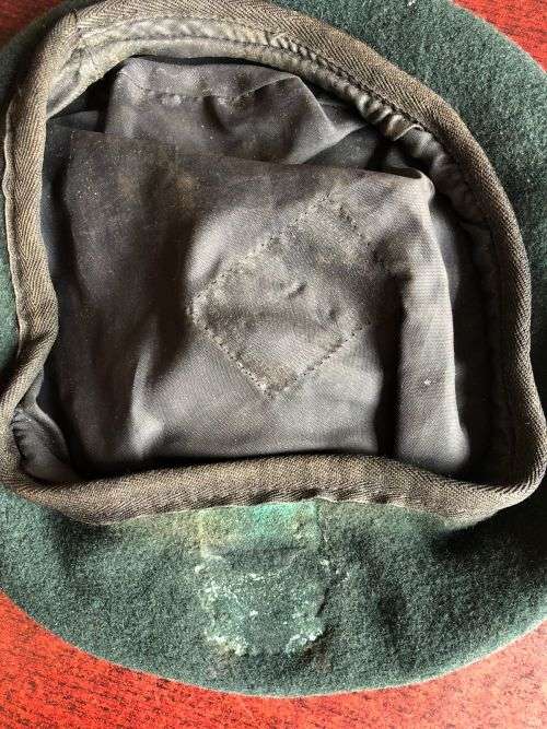 SA INFANTRY BERET -INSIDE RING MEASURES 53 CM