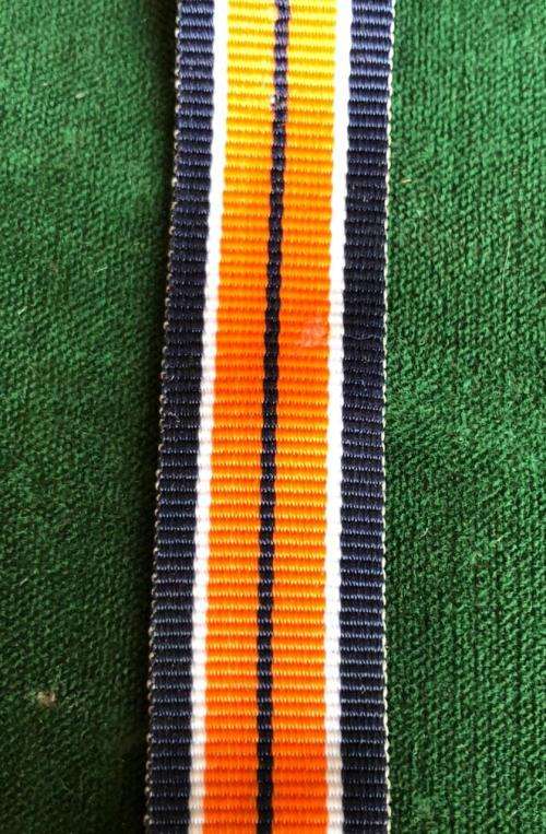 MINIATURE SADF GSM MEDAL RIBBON-SOLD IN LENGTH OF 15 CM