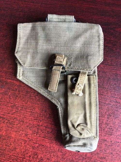 RHODESIAN PATTERN 64 WEBBING HOLSTER -OFFICERS