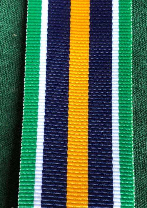 FULL SIZE DE WET MEDAL RIBBON-SOLD IN LENGTH OF 15 CM