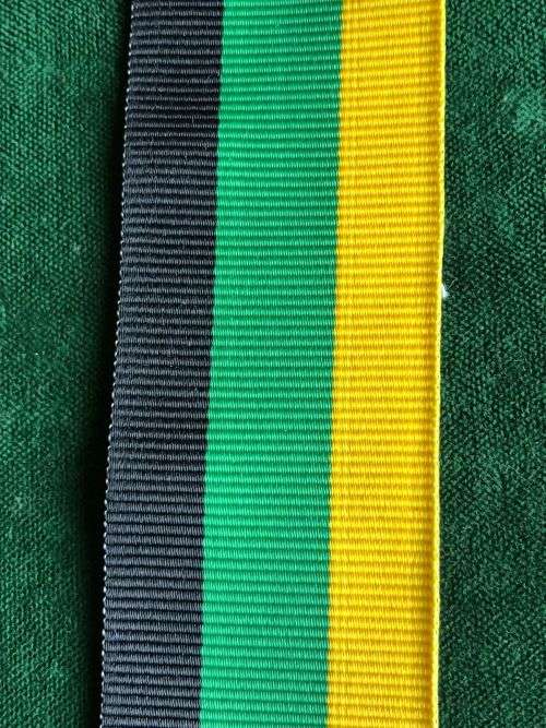 FULL SIZE MK SERVICE MEDAL RIBBON- 10 YEARS- BRONZE