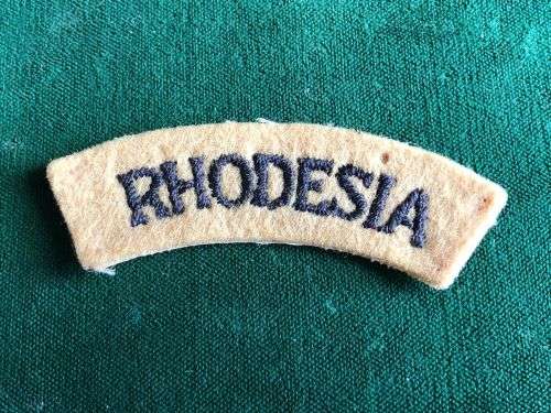 RHODESIA BATTLE DRESS TITLE-WORN WW2