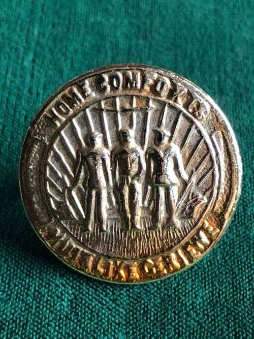 CIVIC GUARD CAP BADGE-WORN DURING WW2- 2 LUGS