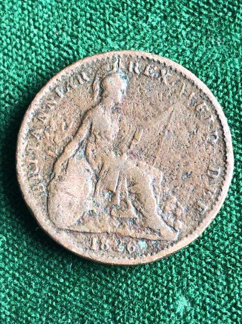 GEORGE IV 1 FARTHING 1826-DIAMETER 22 MM