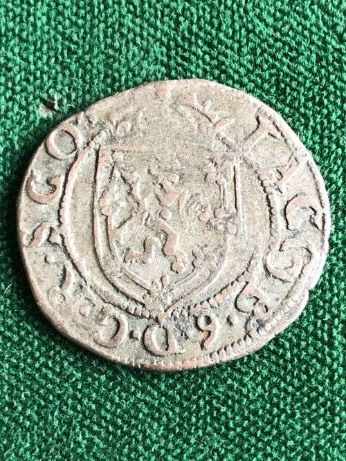 SILVER SCOTLAND JAMES VI (1567-1625) COIN-DIAMETER 20MM-WEIGHT 2G