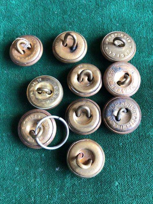 UNIVERSAL BRITISH TUNIC BUTTONS- 10 SOLD TOGETHER-DIAMETER 16 M