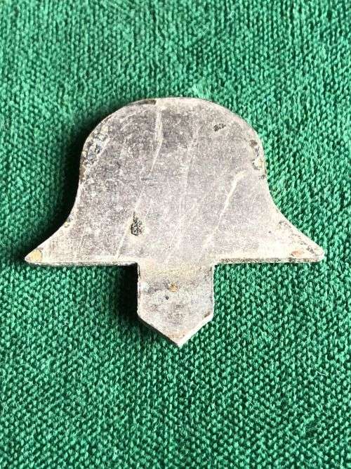 CHROME TIN HAT- MEASURES 26X29 MM
