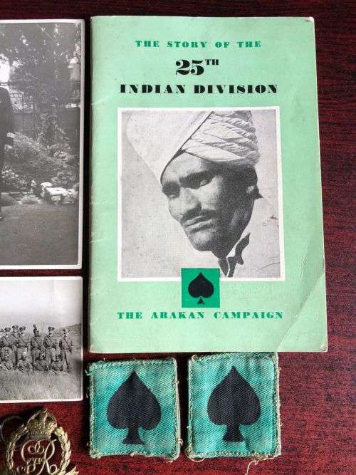 INTERESTING AND COMPLETE COLLECTION OF A SOLDIER WHO SERVED IN THE 25TH INDIAN DIVISION AS A MILITA