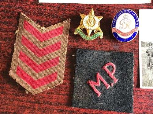 INTERESTING AND COMPLETE COLLECTION OF A SOLDIER WHO SERVED IN THE 25TH INDIAN DIVISION AS A MILITA
