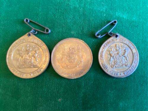 SELECTION OF 3 SA MEDALLIONS-SOLD TOGETHER