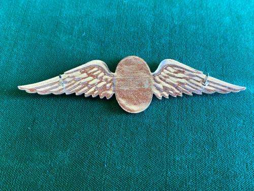 SA FREEFALL INSTRUCTOR,CHROME AND ENAMEL,FULL SIZE WING-WORN FROM THE 1970`S (NO LUCITE COATING) 2 P