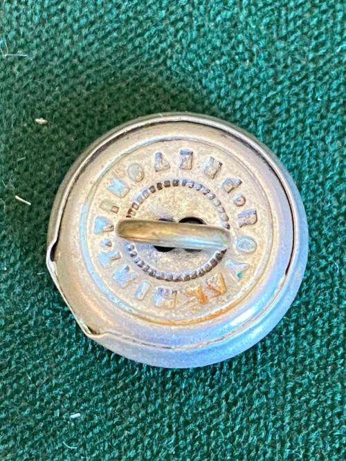 POST 1910 PERIOD SA RAILWAYS-WHITE METAL BUTTON-MEASURES 16 MM