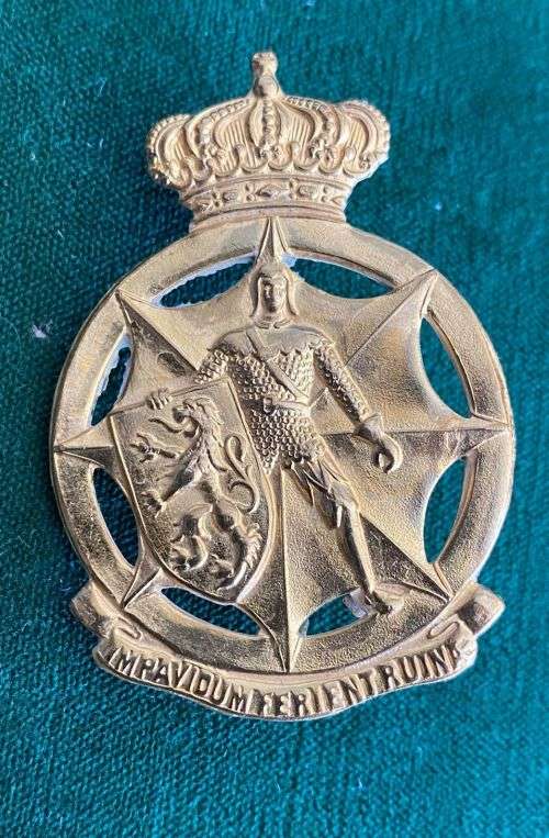 BELGIUM ARMY CAP BADGE- 2 PINS