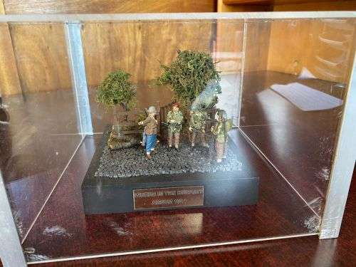 WW2 German Bridge Arnhem 1944 Plastic and Wood Model Perspective Cover 1:35 Scale