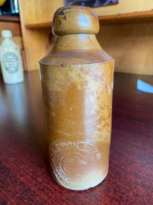 A BACK & SON-PORT ELIZABETH GINGER BEER BOTTLE-SCARCE