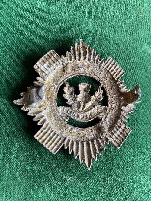 TRANSVAAL 8TH INFANTRY SCOTTISH CAP BADGE-WORN FROM 1921- ONE LUG