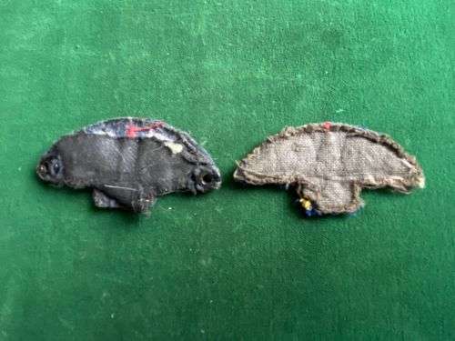 UNIDENTIFIED CLOTH BADGE PAIR