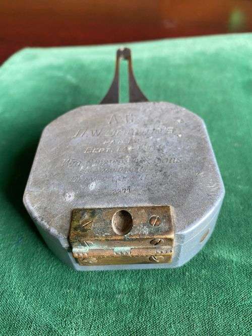 1894 D.W. PRUNTON`S POCKET TRANSIT COMPASS WM AINSWORTH & SONS DENVER