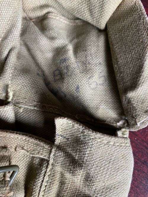 RHODESIA PATTERN 64 AMMO POUCH -MARKINGS ON THE INSIDE