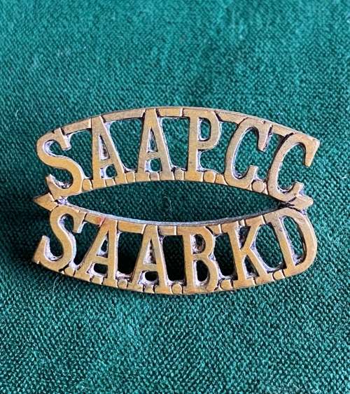 SA ADMINISTRATION PAY AND CLERICAL CAR BRASS TITLE- 2LUGS