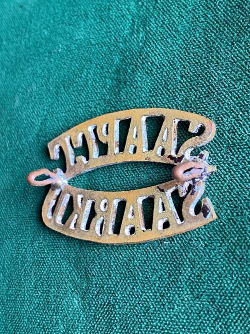 SA ADMINISTRATION PAY AND CLERICAL CAR BRASS TITLE- 2LUGS