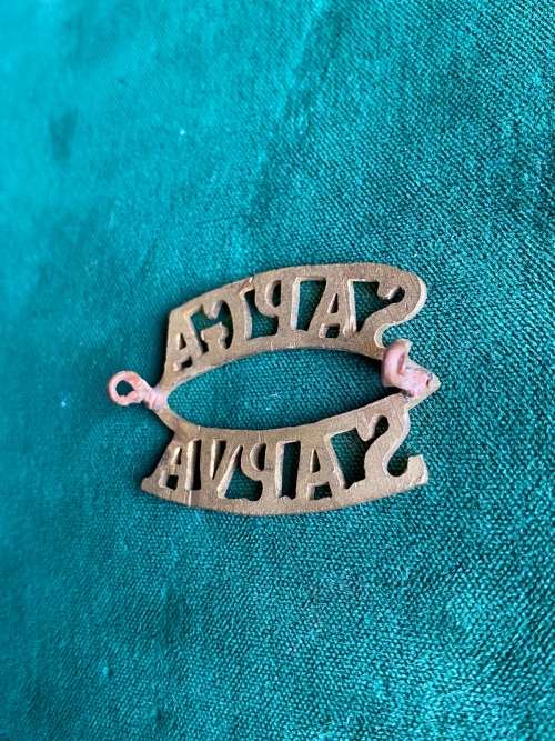 SA PERMANENT GARRISON ARTILLERY S TYPE TITLE- 2 LUGS