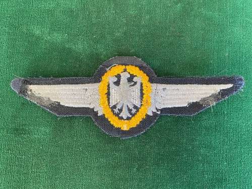 WEST GERMAN AIR FORCE PILOT WINGS