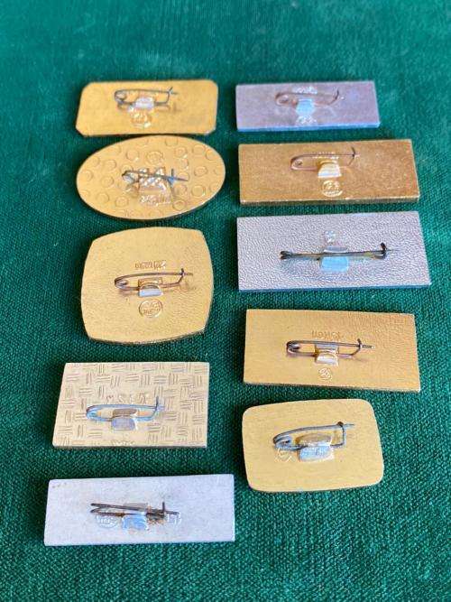 SOVIET RUSSIA,RARE 1970`S-COLLECTABLE NAVY PINS-WAR SHIPS OF THE REVOLUTION-10 SOLD TOGETHER