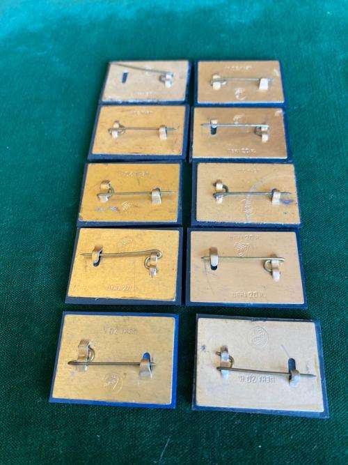 SOVIET RUSSIA,RARE 1970`S-COLLECTABLE NAVY PINS-WAR SHIPS OF THE REVOLUTION-10 SOLD TOGETHER -COME W