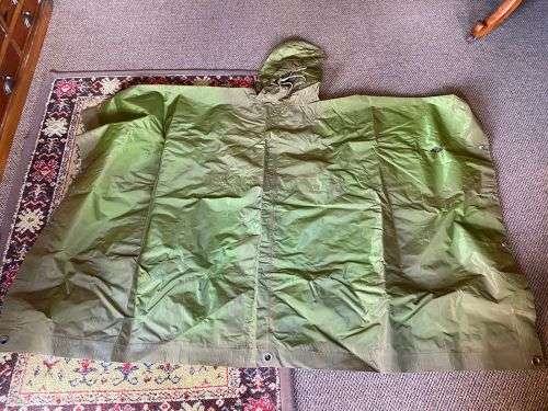 RHODESIAN MILITARY ISSUE PONCHO/GROUND SHEET-ORIGINAL BUSH WAR PERIOD ITEM-LABELLED AND DATED 1968