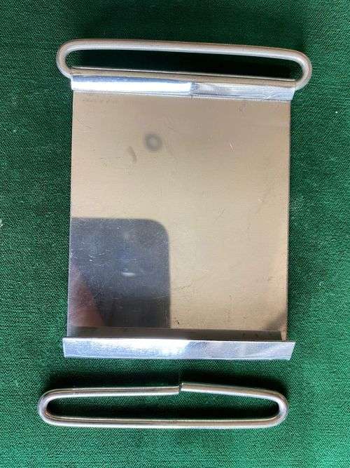 RHODESIAN ARMOURED CAR+ GREY SCOUTS STABLE BELT BUCKLE WITH MATCHING CLASP-BLACK