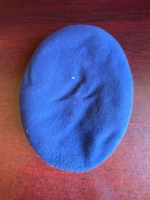 SA ARMY BERET,DARK BLUE,DATED 1969-INSIDE RING MEASURES  52 CM-GOOD CONDITION