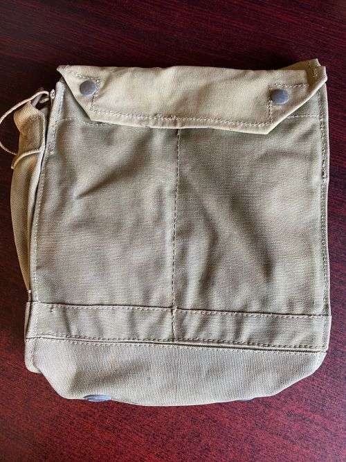 WW2 PATROL BAG -STAMPED AND DATED 1941-MEASURES 30X26 CM WITH CLOSED LID-STILL GOOD CONDITION