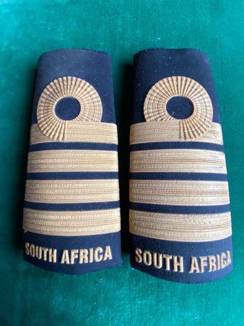SA NAVY RANK BOARD PAIR FOR CAPTAIN
