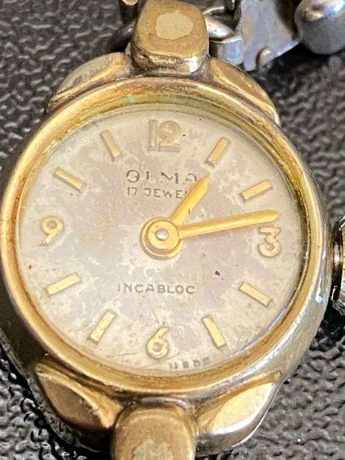 OIMA 17 JEWELL,SWISS MADE LADIES WATCH-SOLD AS IS