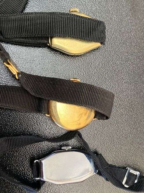 3X LADIES WATCHES SOLD TOGETHER-VOILA SWISS MADE,THE OTHER TWO UNKNOWN-SOLD AS IS