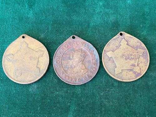 MIXED LOT OF 3 UNION MEDALLIONS