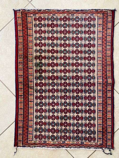 AUTHENTIC HAND MADE PERSIAN TURKOMAN-DIMENSIONS 850 X 430MM