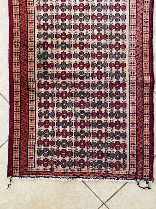 AUTHENTIC HAND MADE PERSIAN TURKOMAN-DIMENSIONS 850 X 430MM