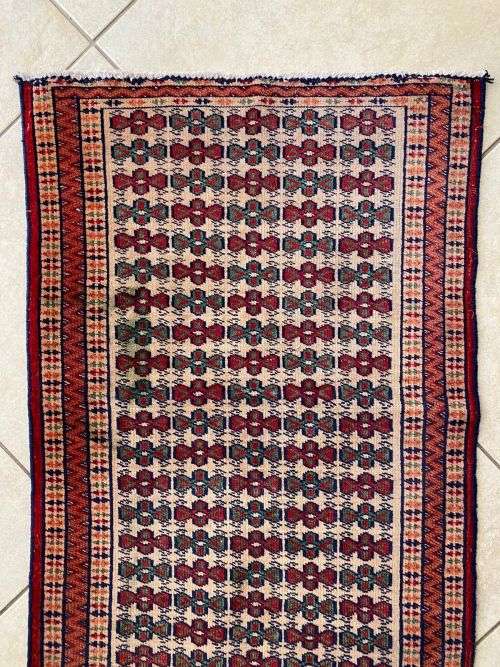 AUTHENTIC HAND MADE PERSIAN TURKOMAN-DIMENSIONS 850 X 430MM
