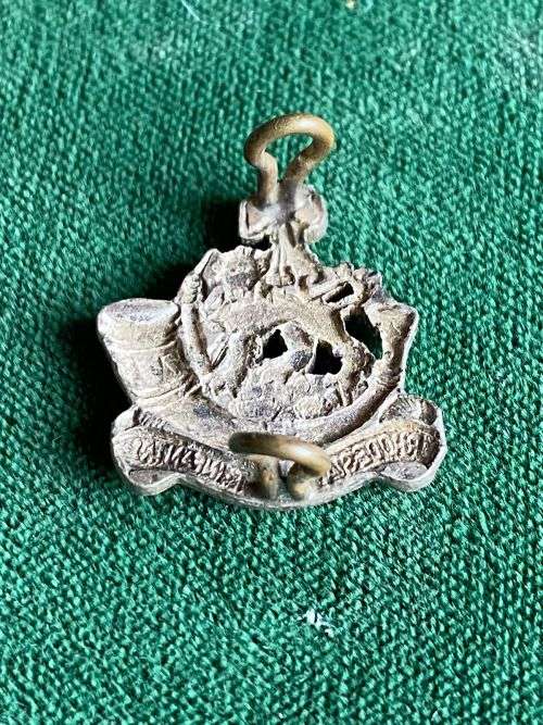 RHODESIAN LIGHT INFANTRY STERLING SILVER,OFFICERS MESS DRESS COLLAR BADGE-1970-1980- 2 LUGS
