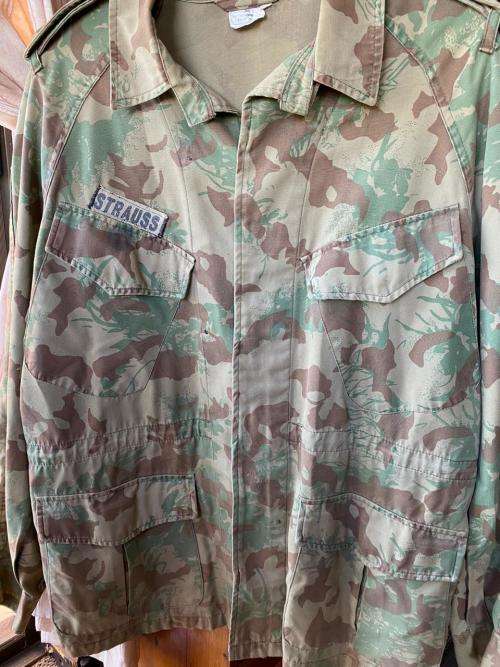 POLICE TASK FORCE-2ND PATTERN CAMO JACKET-SIZE LARGE-MEASURES 58 CM ARMPIT TO ARMPIT-LABELLED AND DA