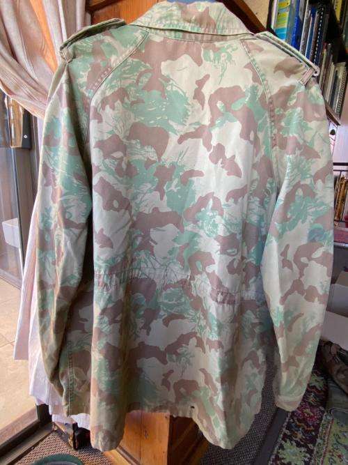 POLICE TASK FORCE-2ND PATTERN CAMO JACKET-SIZE LARGE-MEASURES 58 CM ARMPIT TO ARMPIT-LABELLED AND DA