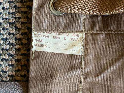 SADF PERIOD GROUNDSHEET (ALSO USED FOR STRETCHER ) AND COVER